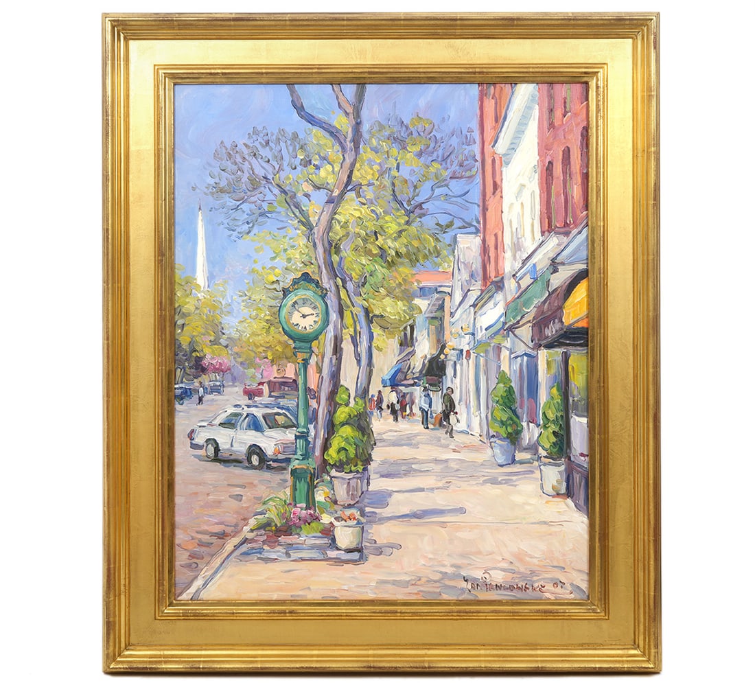 Jan Pawlowski 'Green Ave, Spring' Oil Painting (1 of 8)