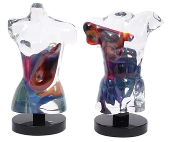 Pr. Dino Rosin Murano Chalcedony Torsos