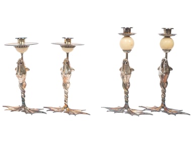 2 Pair Anthony Redmile Candlesticks