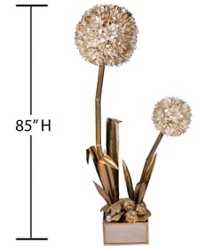 Large Brass Floor Lamp Attr. Maison Jansen