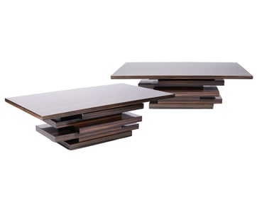 Pair of Stack-Hi Glossy Coffee Tables