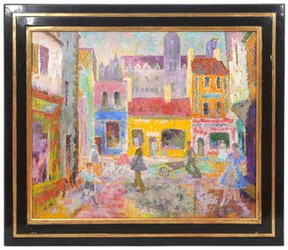 Colorful Orlando Greenwood Oil Painting