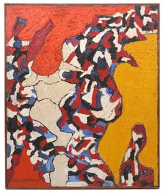 Rudoph Weisenborn Mid-Century Abstract Painting