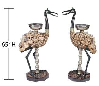 Monumental Anthony Redmile Shell Encrusted Birds