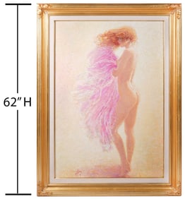 Louis Fabien 'In the Wind' Large Painting