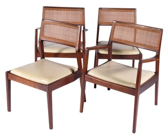 Set of 4 Jens Risom Playboy Dining Chairs
