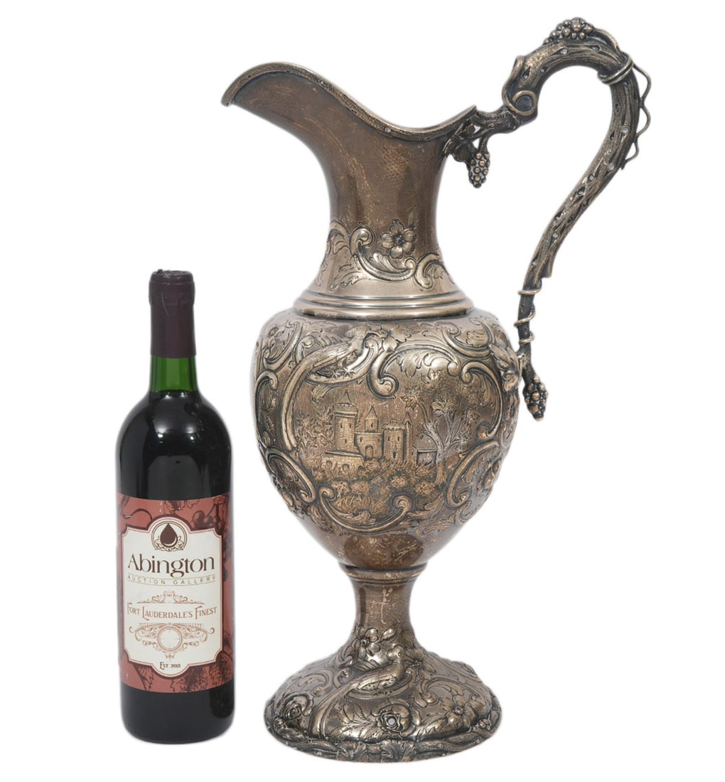 LARGE Sterling Silver Hausmann & Sons Ewer (1 of 13)