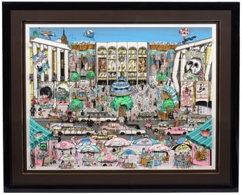 Charles Fazzino 'Brunch at the Met' 3D Serigraph