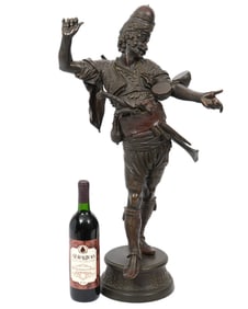 Emile Coriolan Hippolyte Guillemin Bronze Orientalist Sculpture