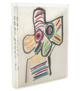 Karel Appel 'Works on Paper' Hardcover Book: Karel Appel hardcover book 'Works on Paper', foreward by Marshall McLuhan; Improvisation and Essay by Jean-Clarence Lambert; English Version by Kenneth White; Abbeville Press Publishers, NY; Copyright