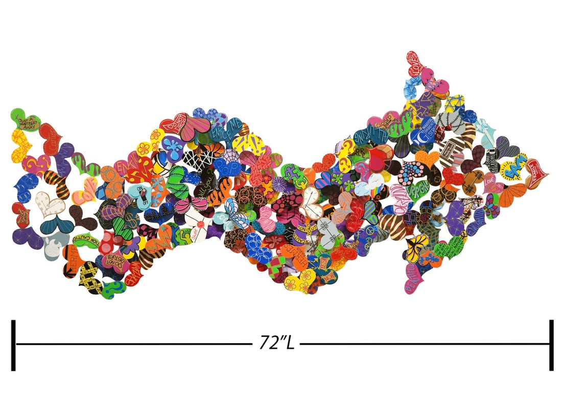 David Kracov 'Follow Your Heart' 3D Sculpture (1 of 17)