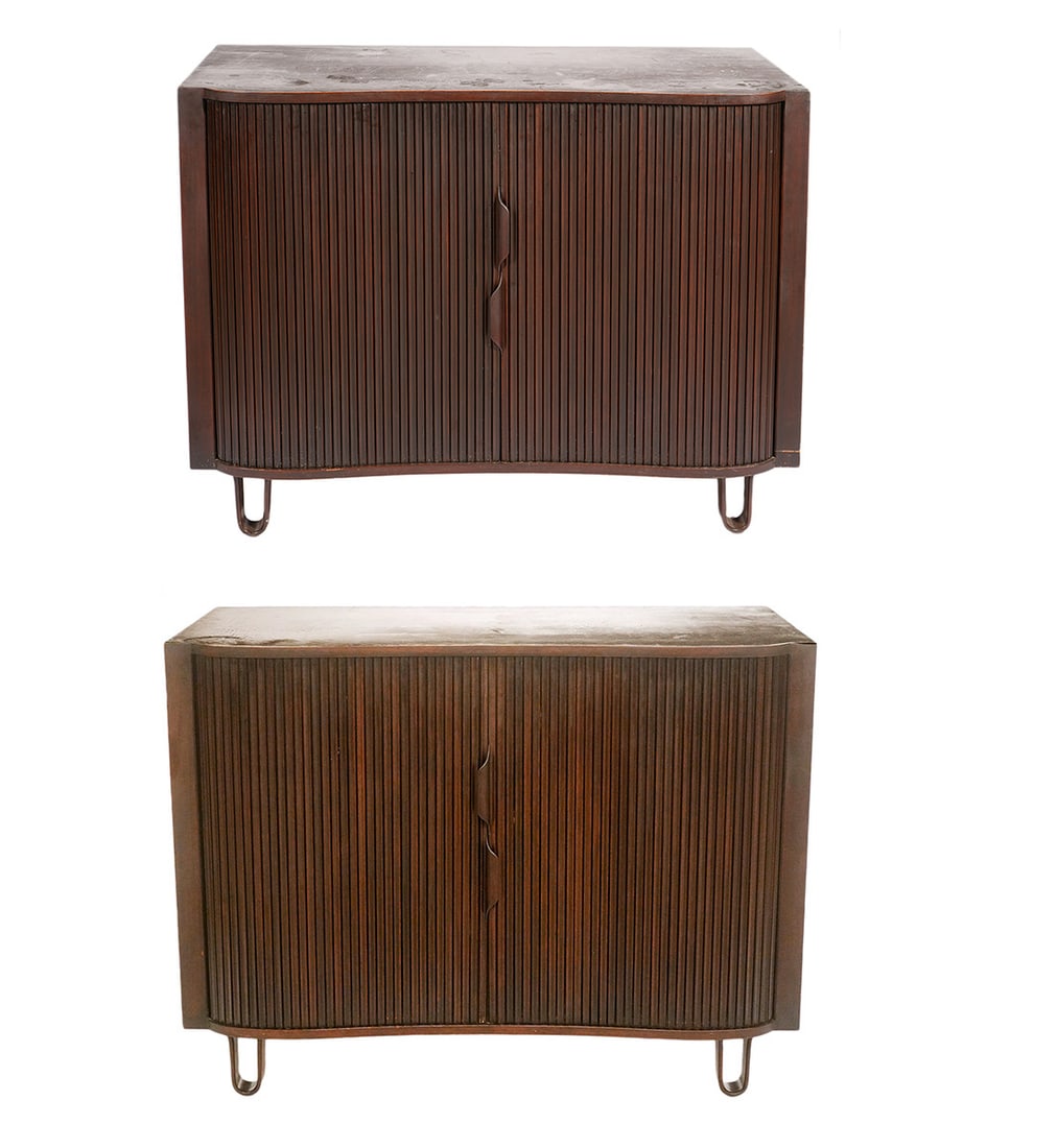 Pr. Dunbar Mid Century 'Mr.' & 'Mrs.' Cabinets (1 of 20)