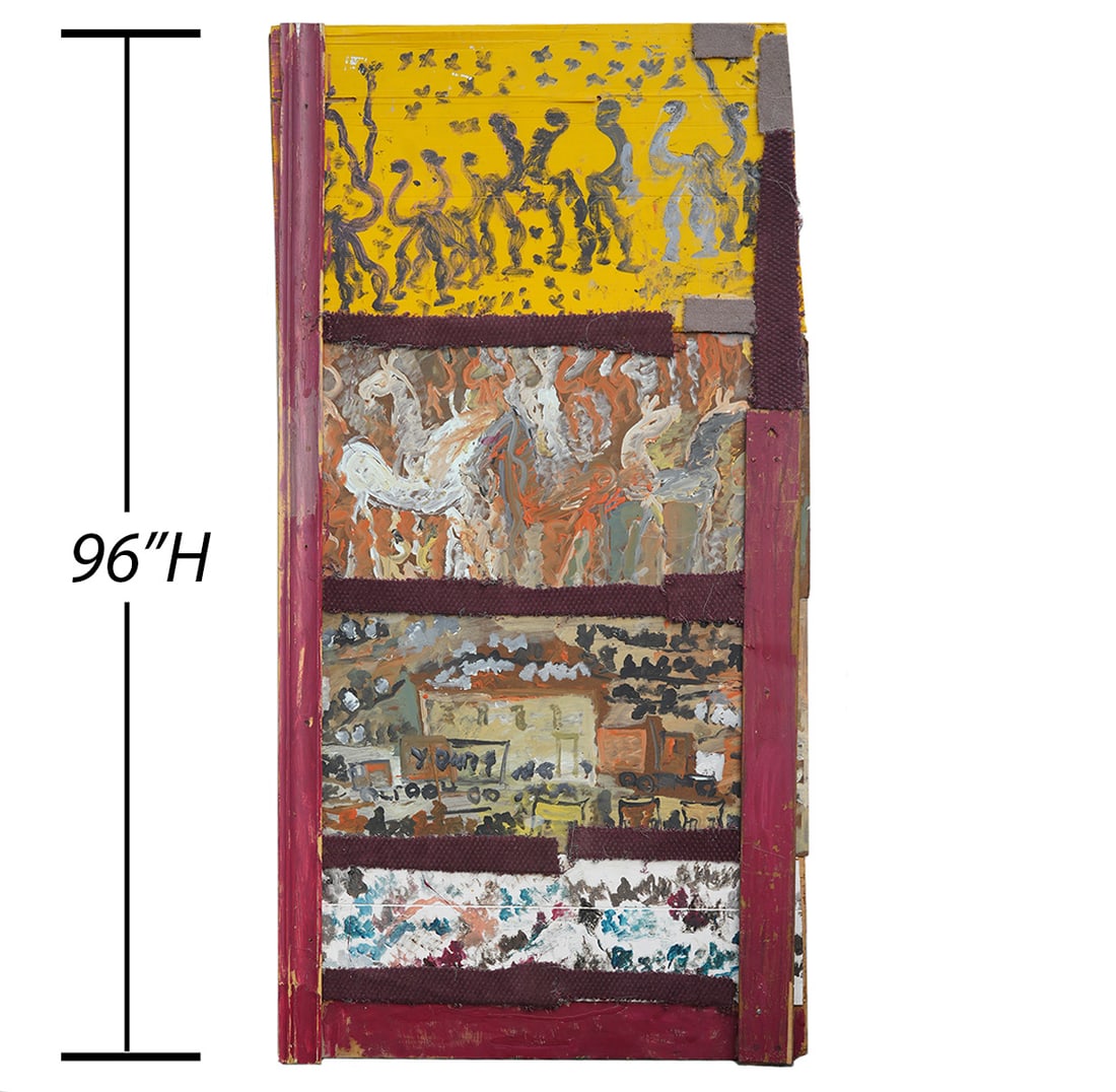 Purvis Young Large Mixed Media Painting (1 of 8)