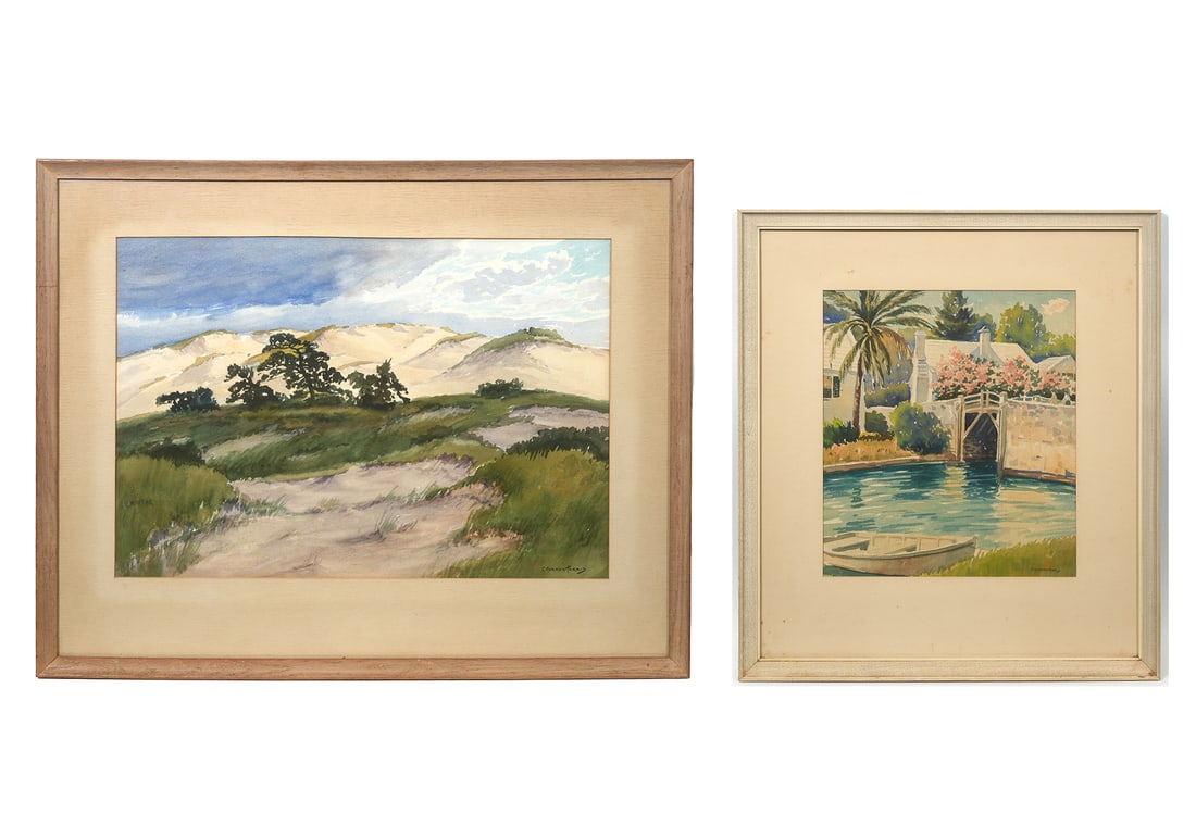 Two Charles Gordon Harris Watercolors (1 of 13)