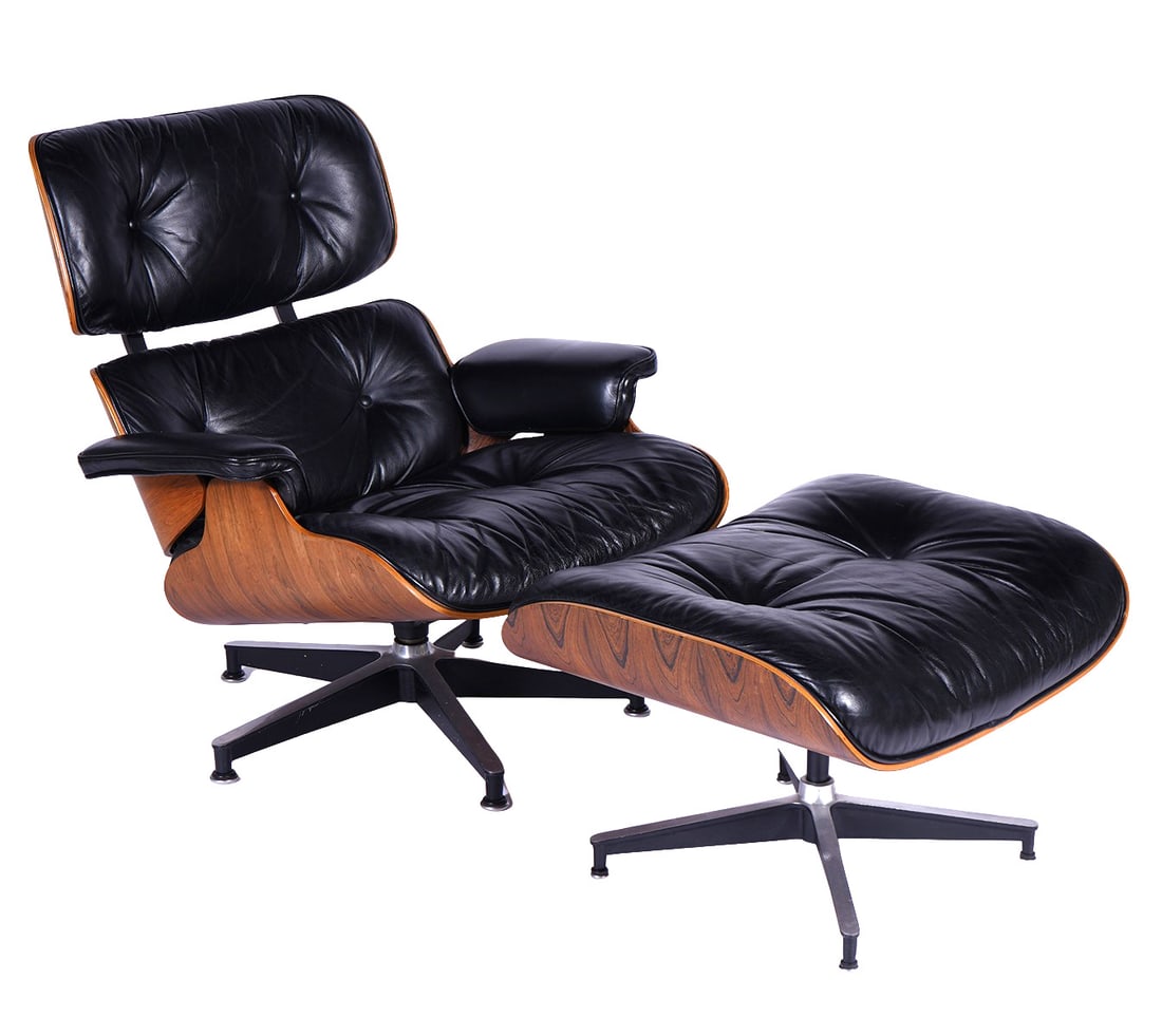 Herman Miller 'Eames' Chair and Ottoman
