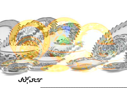 Hermes 68 Pcs. 'La Siesta' Porcelain Dinnerware (1 of 20)