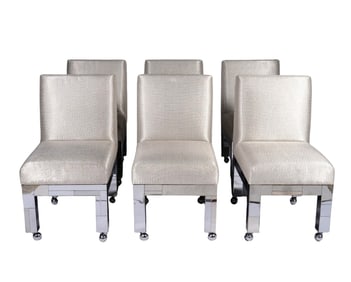 6 Paul Evans Cityscape PE-240 Custom Side Chairs
