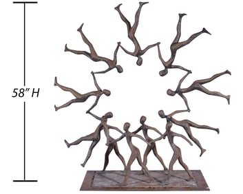 Tolla Inbar 'Circle of Life' Bronze Sculpture
