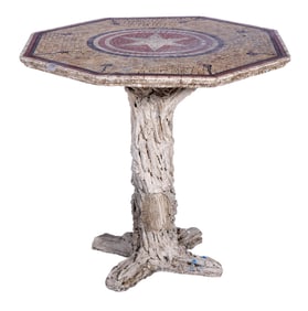 18th C. Italian Mosaic Marble Table- Guinevere Antiques, London