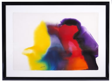 Paul Jenkins Abstract Expressionist Watercolor