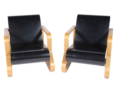 Pair Alvar Aalto Paimio #41 Scoll Chairs