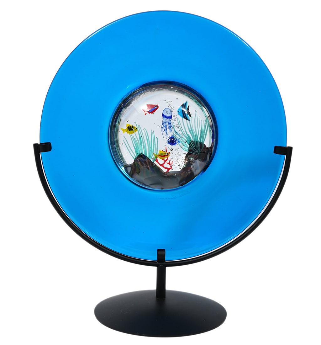 Large Roberto Cammozzo Murano Glass Aquarium (1 of 5)