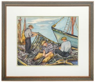 Dorothy Lubell Feigin Watercolor Painting