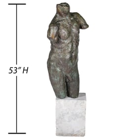 Rivelli Male Bronze Sculptured Torso