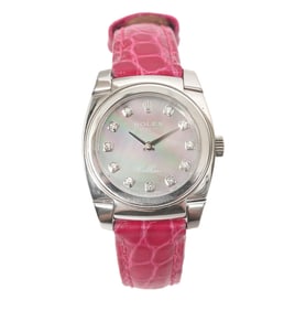 Rolex Cellini 18K White Gold Ladies Wristwatch
