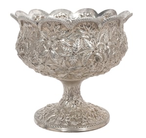 S. Kirk & Son Sterling Repousse Pedestal Bowl