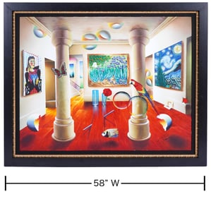Ferjo Surrealistic Original Oil Painting