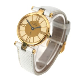 Cartier Vendome Ronde Vermeil Quartz Wristwatch