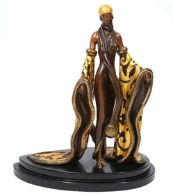 Erte 'Mystic' Bronze Limited Edition Sculpture