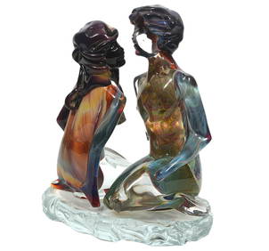 Loredano Rosin Murano Sculpture 'Young Lovers' (1 of 7)