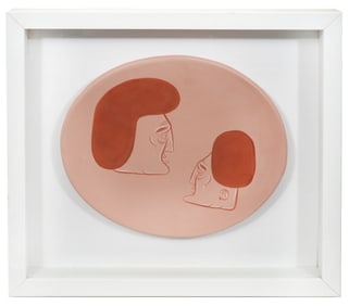 Barry (Twist) McGee Untitled Framed Ceramic