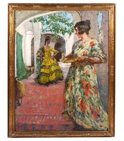 Large Lillian Mathilde Genth Oil Painting