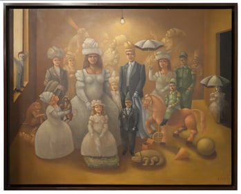 Carmelo Nino 'Bajo La Luz' Painting