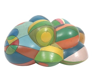 Alexander Ney Polychrome Terracotta Sculpture