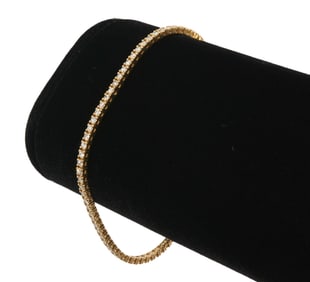 Ina Mar' Diamond & 18K YG Tennis Bracelet