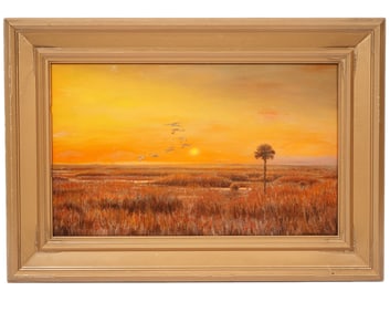 Michael Hodowal Florida Everglades Sunset Painting