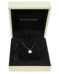 Van Cleef & Arpels Turquoise & 18K YG Necklace
