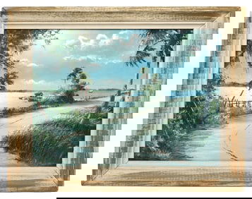 Sam Newton Florida Riverscape Painting