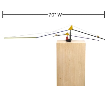 Large Peter Grimord Kinetic Table Sculpture
