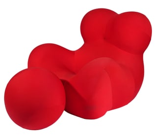 B&B Italia Mamma Armchair & Ball Ottoman
