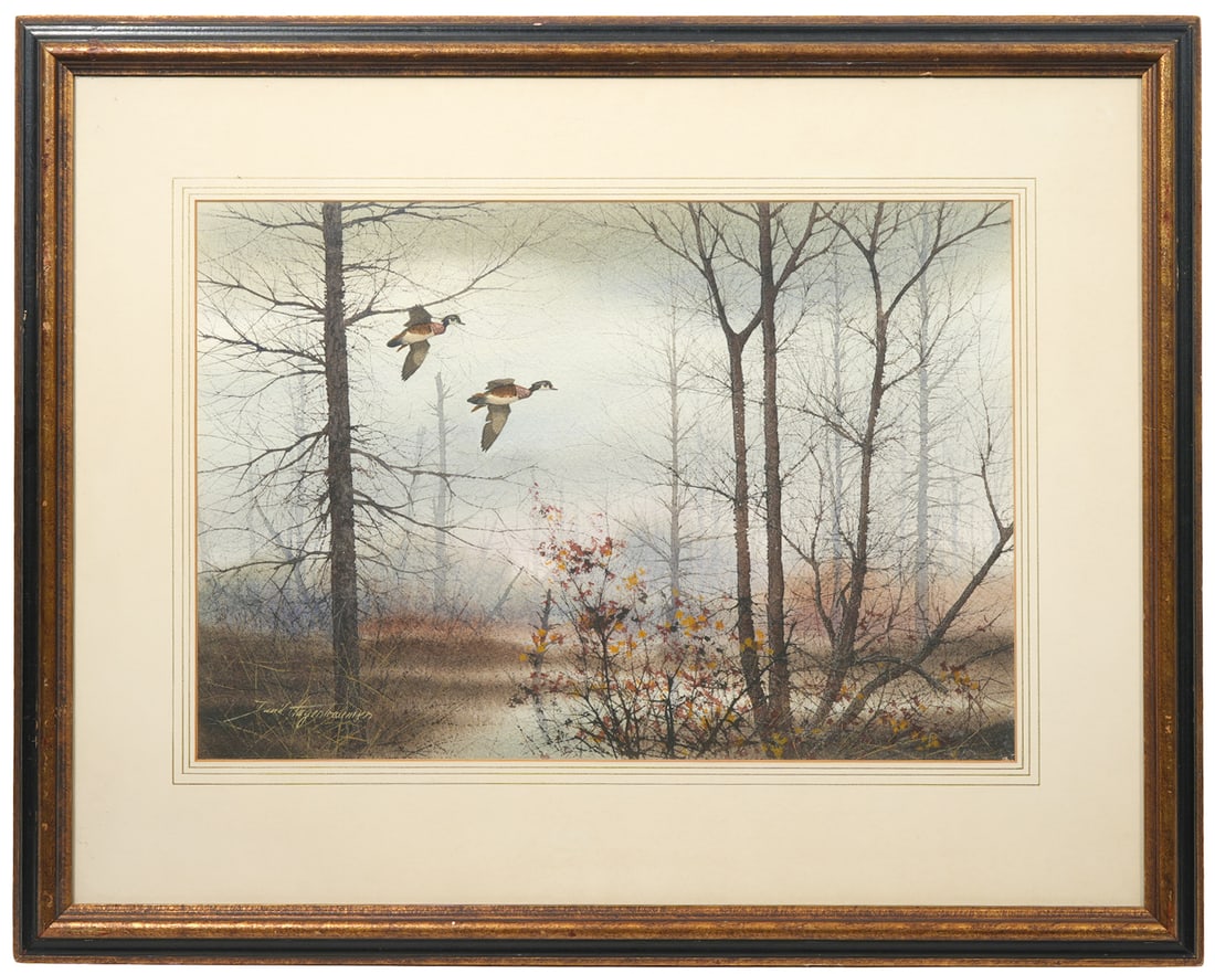 David Hagerbaumer 'Wood Ducks' Painting (1 of 7)