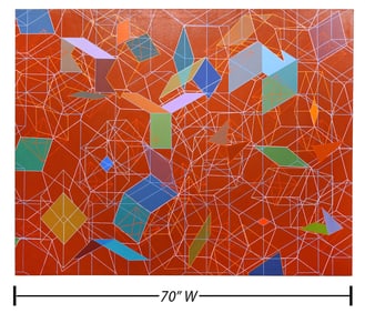 Large Tony Robbin 'Pattern' Abstract Painting