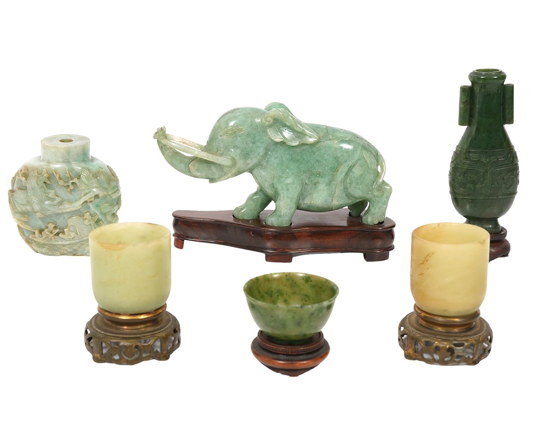 Chinese Jade Six Piece Assorted Lot (1 of 17)