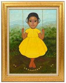 Gustavo Montoya 'Nina Con Vestido Amarillo'