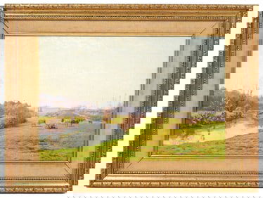 Jean Monchablon Signed Landscape Painting