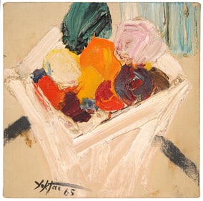 Manoucher Yektai 'Still Life' Oil Painting- Included in Upcoming Catalogue Raisonne